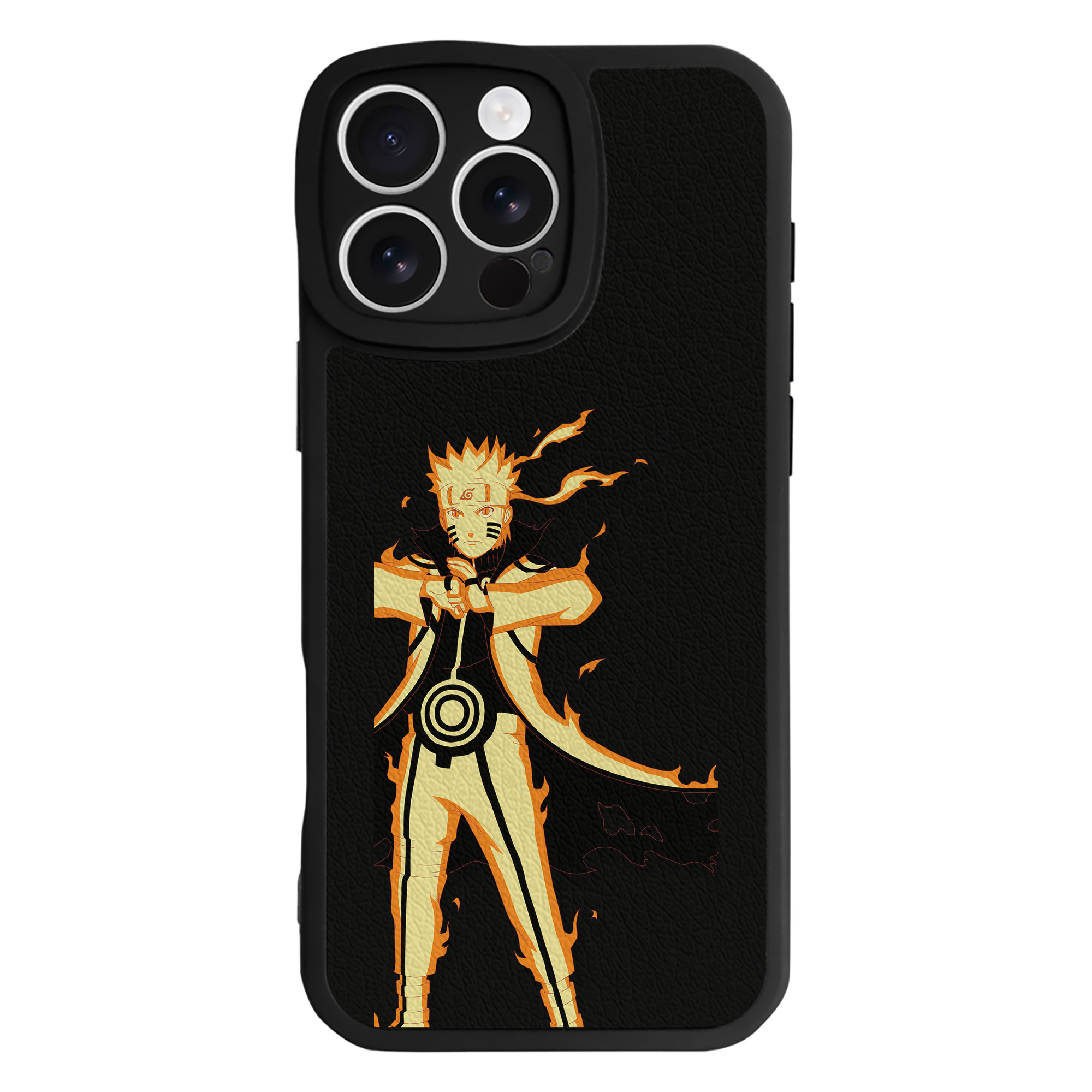（画像用） NARUTO -ナルト- うずまき ナルト Uzumaki Naruto 【iPhone 16シリーズ対応】シリコンスマホケース（レザー調） 材質：シリコン